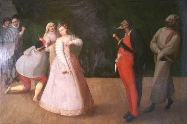 Szene aus der Commedia dell arte